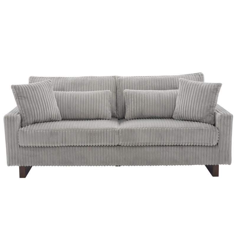 Modern Loveseat Sofa With 4 Pillows - R&R Furniture Gallery (Fountain Valley, CA)