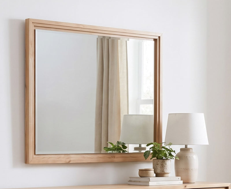 Tanner Wall or Dresser Mirror in Flaxen