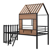 Loft Bed With Roof, Window, Guardrail, Ladder - R&R Furniture Gallery (Fountain Valley, CA)