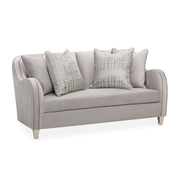 Roxbury Park - Velvet Loveseat - Steel / Slate - R&R Furniture Gallery (Fountain Valley, CA)
