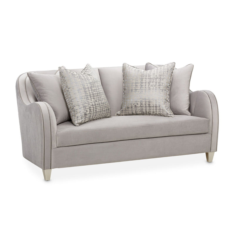 Roxbury Park - Velvet Loveseat - Steel / Slate - R&R Furniture Gallery (Fountain Valley, CA)