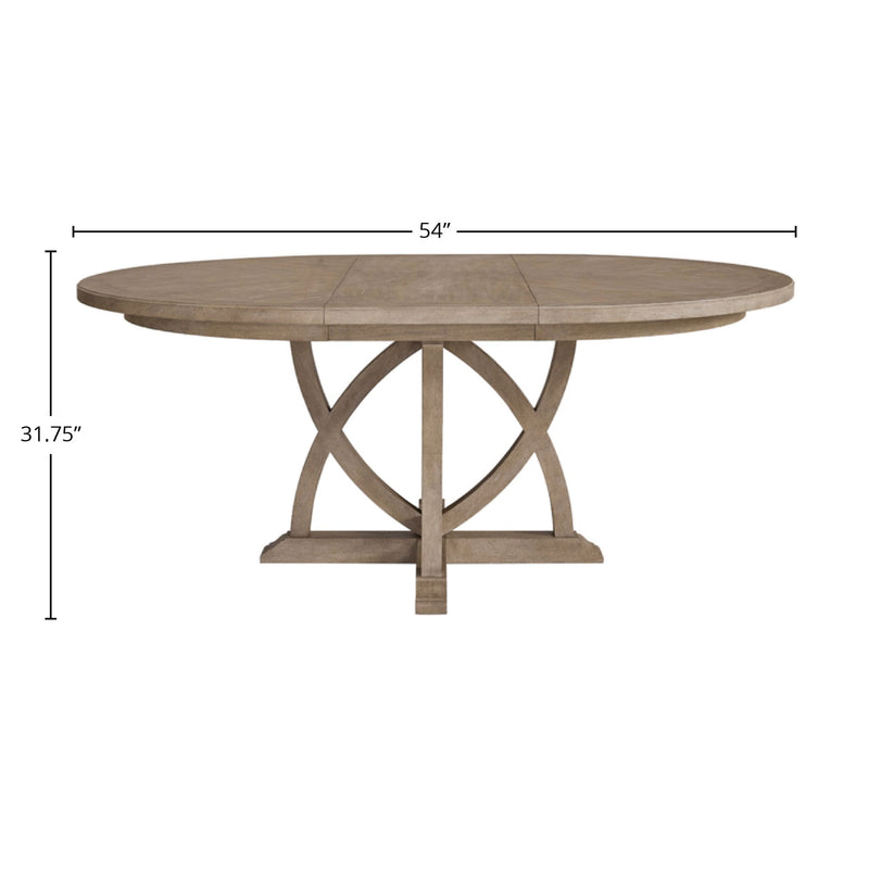 Round Dining Extendable Dining Table - Sand - R&R Furniture Gallery (Fountain Valley, CA)