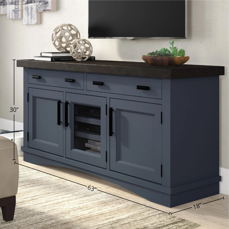 Americana Modern - TV Console (63") - R&R Furniture Gallery (Fountain Valley, CA)