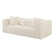 Tarra - Fluffy Oversized Corduroy Modular Loveseat - R&R Furniture Gallery (Fountain Valley, CA)