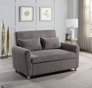Justine - Convertible Sleeper Loveseat - Brown - R&R Furniture Gallery (Fountain Valley, CA)