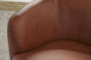 Barolo - 100% Italian Leather Swivel Club Chair (Set of 2) - R&R Furniture Gallery (Fountain Valley, CA)