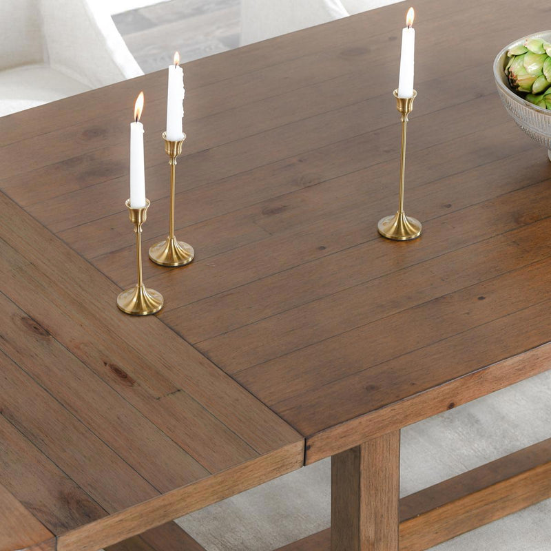 Lyra - Extendable Dining Table - Smoke Brown - R&R Furniture Gallery (Fountain Valley, CA)