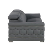 296 - Genuine Leather Loveseat - R&R Furniture Gallery (Fountain Valley, CA)