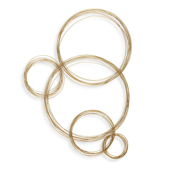 Golden Bubbles - Metal Wall Decor