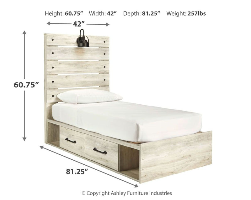 Signature Design by Ashley Cambeck youth bedroom set featuring an 8-piece bedroom furniture collection with bed, dresser, and nightstands.
