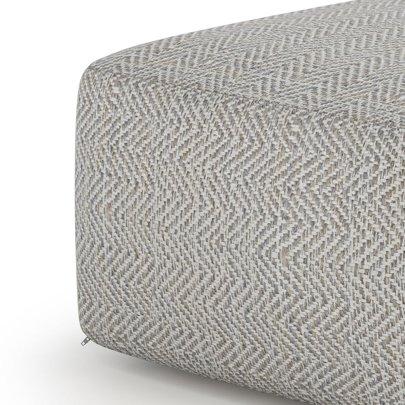 Nate - Handcrafted Square Pouf - R&R Furniture Gallery (Fountain Valley, CA)