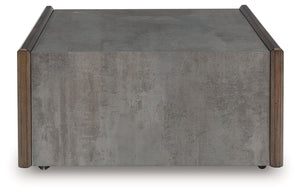 Kallenny - Square Cocktail Table - Brown / Gray - R&R Furniture Gallery (Fountain Valley, CA)