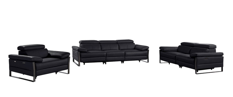 1246 - Modular Power Dual Reclining Sofa, Loveseat, And Chair Set With Power Headrests