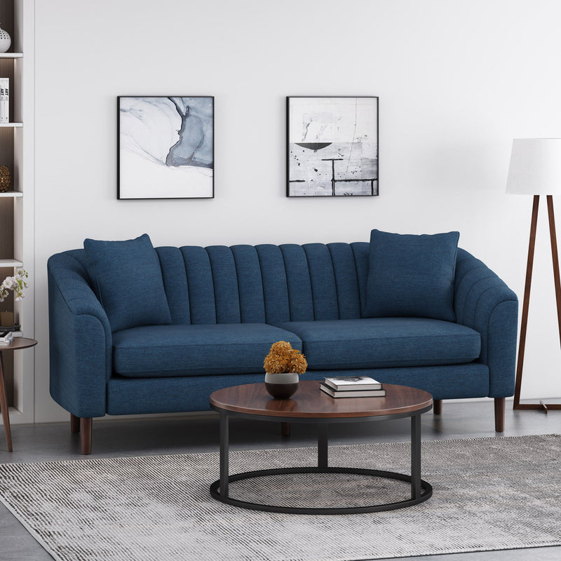 Contemporary 3 Seater Sofa With Accents - R&R Furniture Gallery (Fountain Valley, CA)