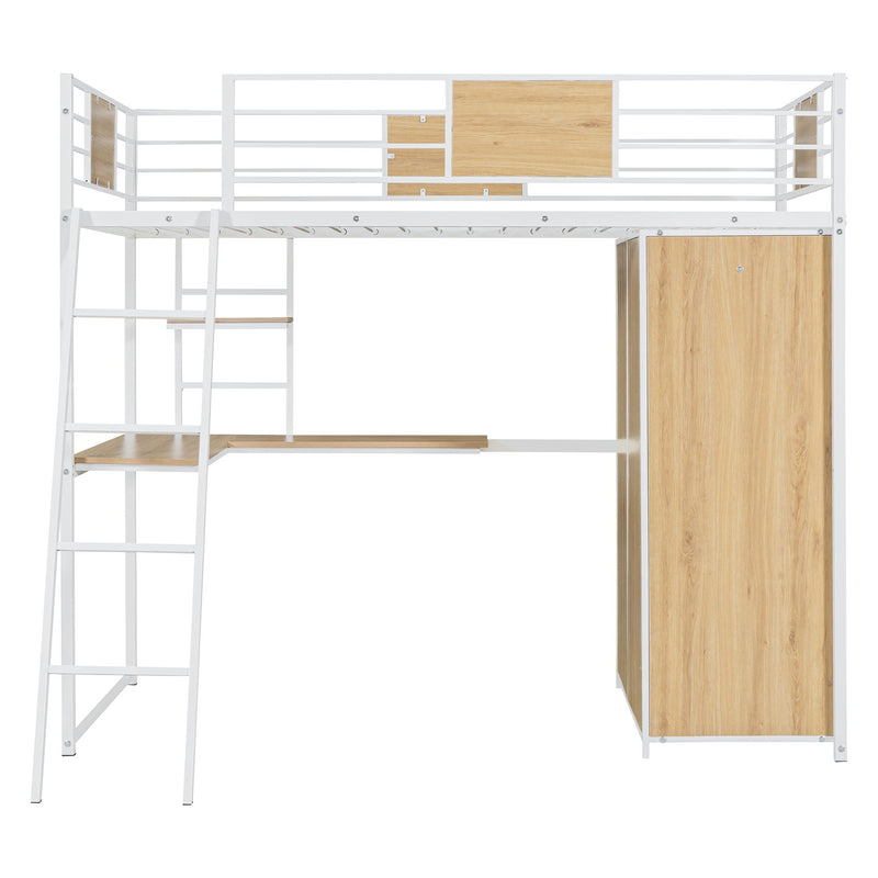 Loft Bed With L Shape Desk And Wardrobe - R&R Furniture Gallery (Fountain Valley, CA)
