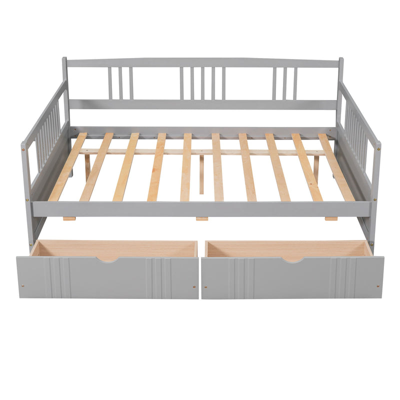 Modern Daybed by DreamHaus with built-in storage drawers, featuring a sleek, multifunctional design perfect for contemporary bedrooms.