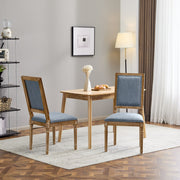 French Country Style Dining Chair With Upholstered Seating And Fluted Legs - R&R Furniture Gallery (Fountain Valley, CA)