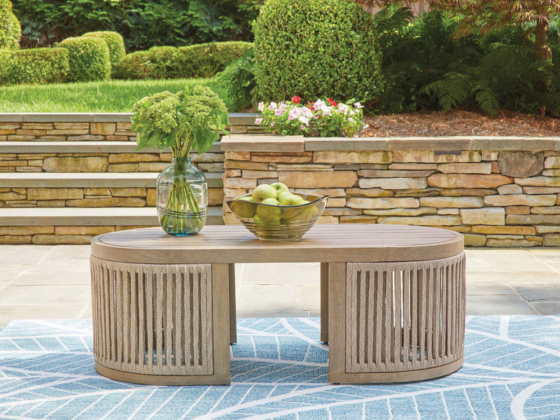Serena Shores - Rectangular Cocktail Table - Beige - R&R Furniture Gallery (Fountain Valley, CA)