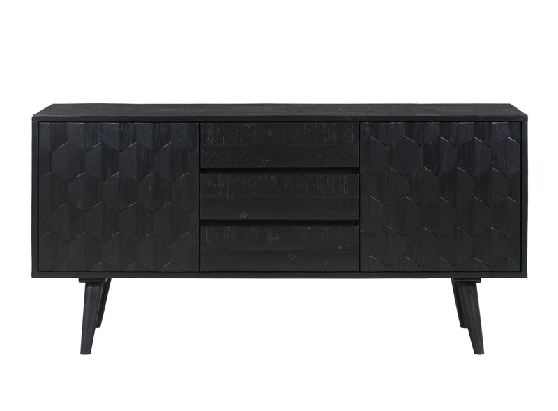 Valentina - Buffet - Black - R&R Furniture Gallery (Fountain Valley, CA)