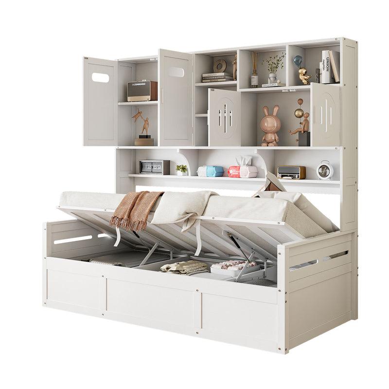 Daybed With All-In-One Cabinet And Shelf - R&R Furniture Gallery (Fountain Valley, CA)