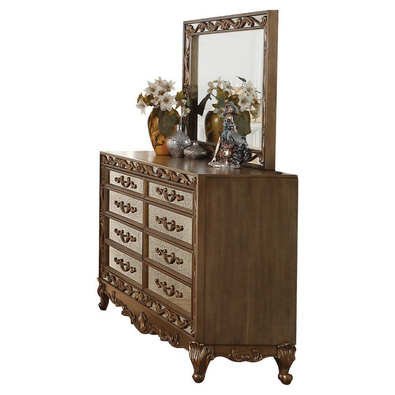 Orianne - Mirror - Antique Gold - R&R Furniture Gallery (Fountain Valley, CA)