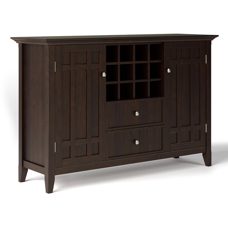 Bedford - Sideboard Buffet And Wine Rack - Dark Chestnut Brown - R&R Furniture Gallery (Fountain Valley, CA)