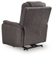 Snowfield - Power Lift Recliner - Gunmetal - R&R Furniture Gallery (Fountain Valley, CA)