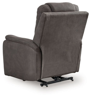 Snowfield - Power Lift Recliner - Gunmetal - R&R Furniture Gallery (Fountain Valley, CA)