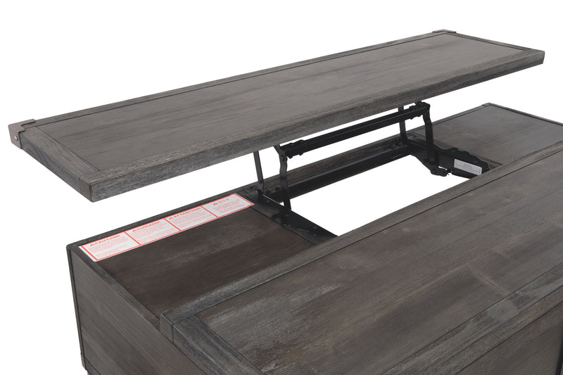 Todoe - Lift Top Cocktail Table - Dark Gray - R&R Furniture Gallery (Fountain Valley, CA)