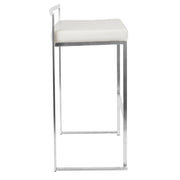 Lumi Source Fuji contemporary stackable barstool with sleek design, featuring a modern style suitable for kitchen or bar seating.