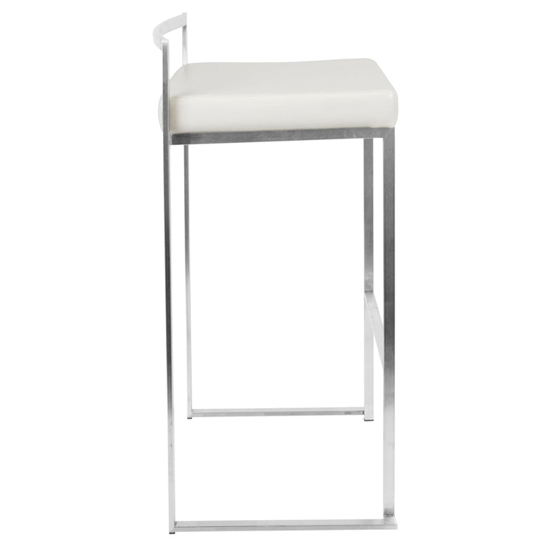 Lumi Source Fuji contemporary stackable barstool with sleek design, featuring a modern style suitable for kitchen or bar seating.