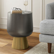 Anthony - Cast Aluminum Side Table - Bronze - R&R Furniture Gallery (Fountain Valley, CA)