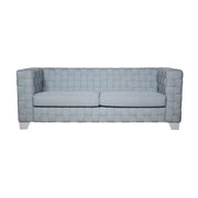 Saree - Sofa - Light Teal Chenille & White - R&R Furniture Gallery (Fountain Valley, CA)