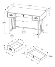 Computer Desk For Home Office, Laptop, Storage Drawers, Transitional - R&R Furniture Gallery (Fountain Valley, CA)