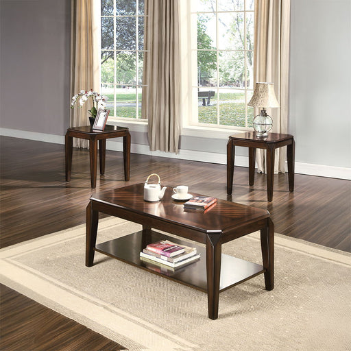 Docila - 3 Piece Coffee & End Set - Walnut - R&R Furniture Gallery (Fountain Valley, CA)