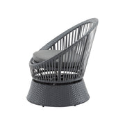 Modern Swivel Wicker Lounge Chair With Round Design - R&R Furniture Gallery (Fountain Valley, CA)