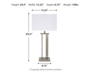 Aniela - Metal Table Lamp Set - R&R Furniture Gallery (Fountain Valley, CA)