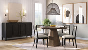Elegant Round Dining Table - R&R Furniture Gallery (Fountain Valley, CA)