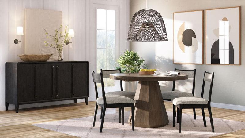 Elegant Round Dining Table - R&R Furniture Gallery (Fountain Valley, CA)