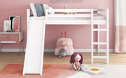 Full Loft Bed With Slide, Multifunctional Design - White - R&R Furniture Gallery (Fountain Valley, CA)
