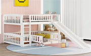 Low Bunk Bed With Slide, Fence And Ladder - R&R Furniture Gallery (Fountain Valley, CA)