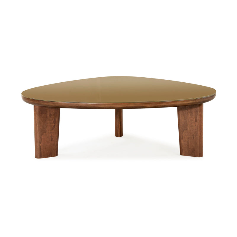 Oani - Triangular Coffee Table - Natural - R&R Furniture Gallery (Fountain Valley, CA)