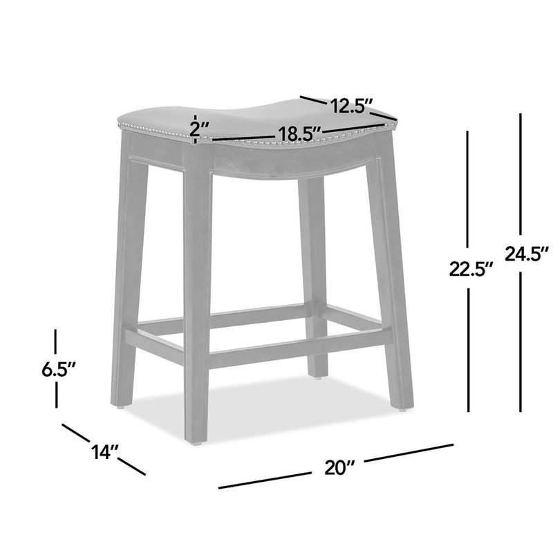 Barlow - Backless Saddle Counter Stool - Brown - R&R Furniture Gallery (Fountain Valley, CA)
