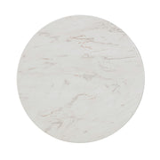 Chip - Marble Print Indoor / Outdoor Side Table - White - R&R Furniture Gallery (Fountain Valley, CA)