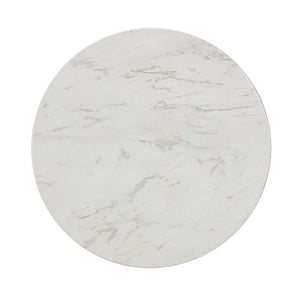 Chip - Marble Print Indoor / Outdoor Side Table - White - R&R Furniture Gallery (Fountain Valley, CA)