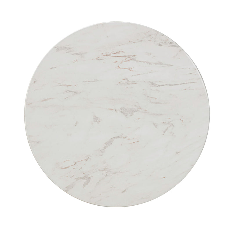 Chip - Marble Print Indoor / Outdoor Side Table - White - R&R Furniture Gallery (Fountain Valley, CA)
