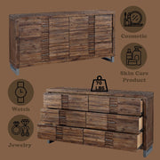 Andria - Dresser - Reclaimed Oak - R&R Furniture Gallery (Fountain Valley, CA)