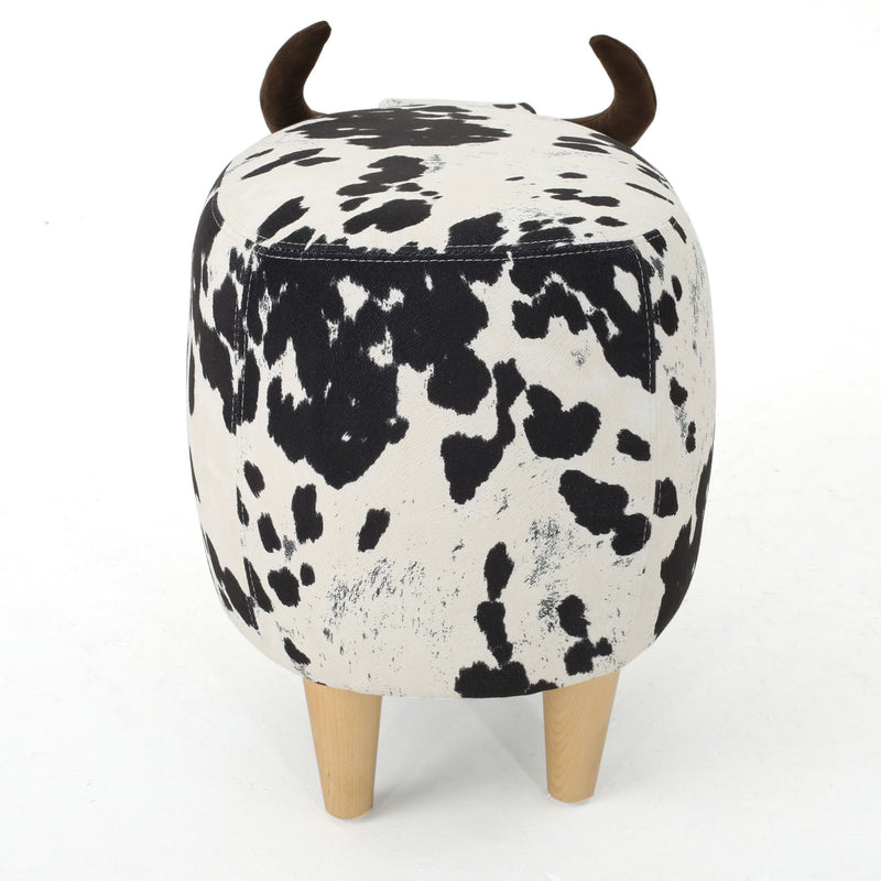 Cow Shaped Ottoman Footstool - R&R Furniture Gallery (Fountain Valley, CA)