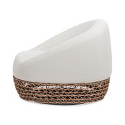 Willow - Upholstered Patio Deep Seating Armchair, Wicker Frame - R&R Furniture Gallery (Fountain Valley, CA)