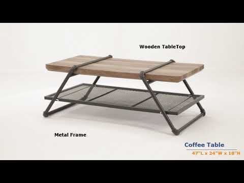 Brantley - Coffee Table - Oak & Sandy Gray - R&R Furniture Gallery (Fountain Valley, CA)